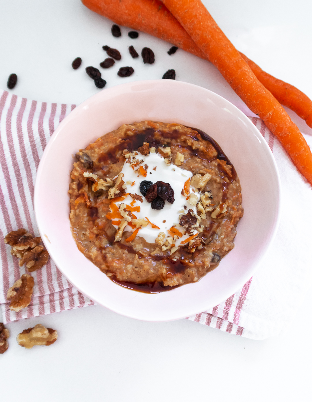 Carrot Cake Porridge - Nourish & Tempt