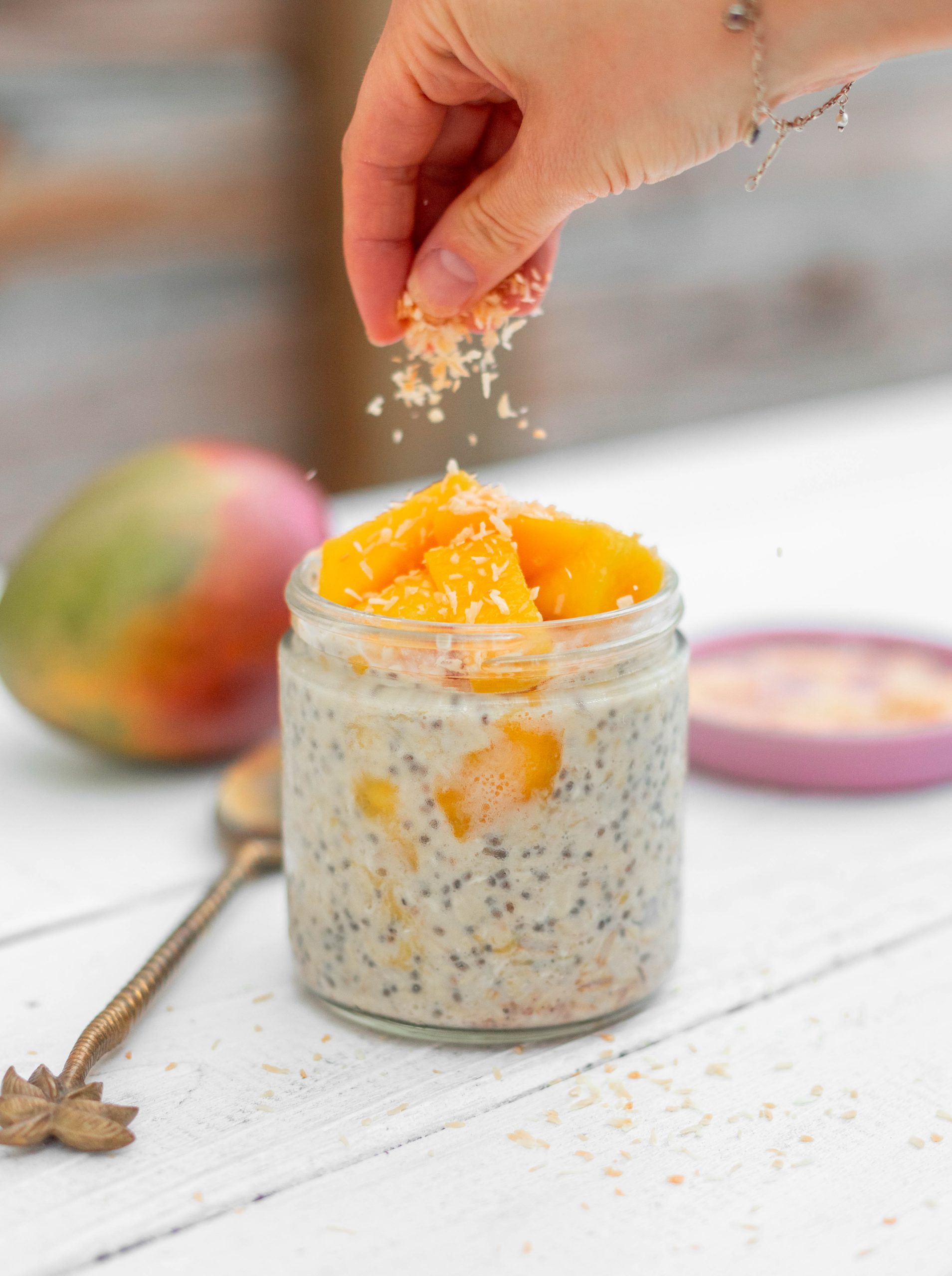 tropical overnight oats healthy